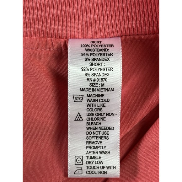 Cypress Club Womens Size M Coral Pink Skort Side Pockets Golf , Sport, - Picture 6 of 11
